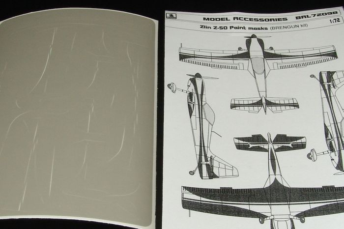 Zlin Z-50 painting masks (designed to be used with Brengun kits)