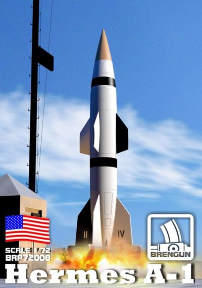 Hermes A1 rocket---Plastic kit with PE parts