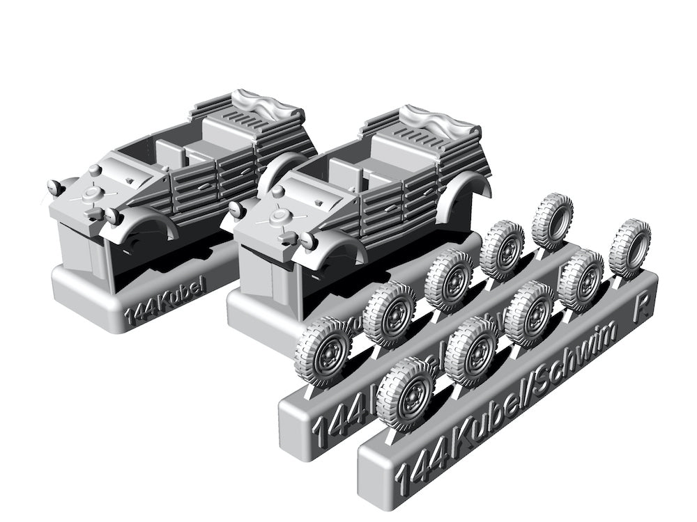 Kubelwagen (2pcs) Resin construction kit of German military car