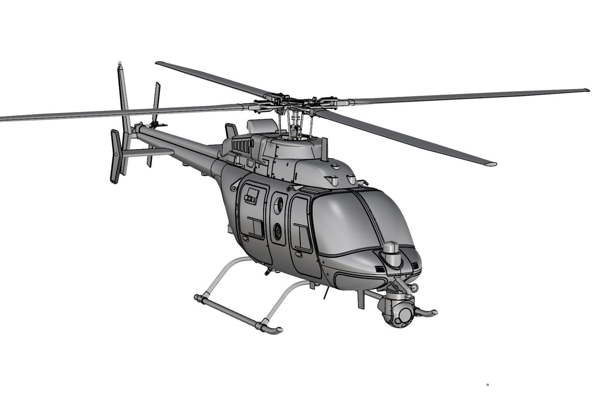 MQ-8C (Bell 407) Resin construction kit of U.S. unmanned helicopter