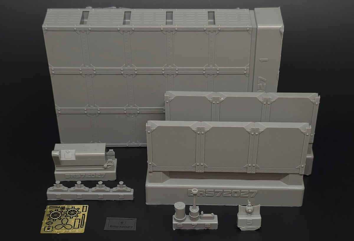 US Navy Seabees NL pontoon barge resin kit of U.S. seabee pontoon barge WWII