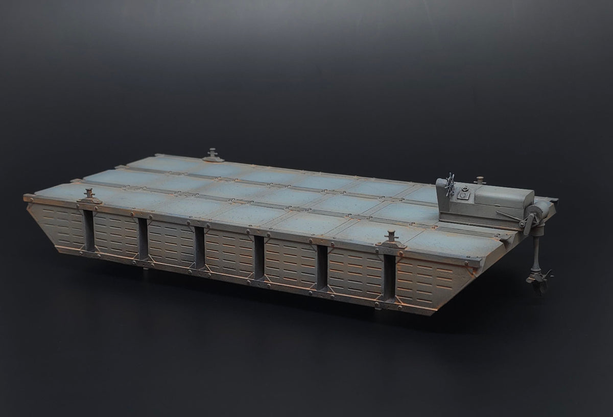 US Navy Seabees NL pontoon barge resin kit of U.S. seabee pontoon barge WWII