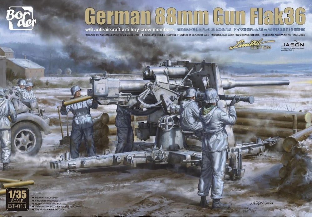 Border Models 88mm Flak Gun 36 An - BT-013