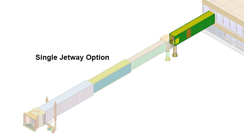 Airport Terminal to Jetway Connecting Bridge Container Style