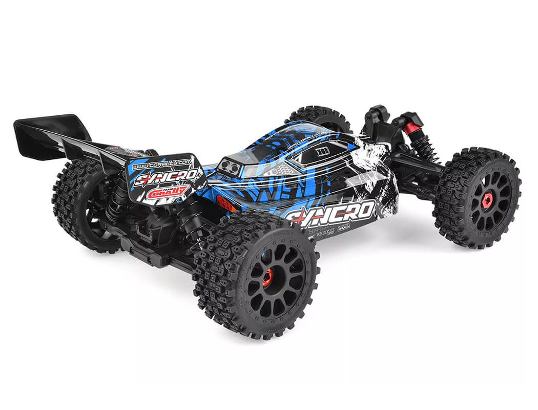 CORALLY SYNCRO-2 1/8 BRUSHLESS 3-4S 2WD BASHER BUGGY RTR - BLUE C-00289-B
