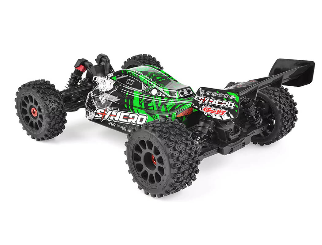 CORALLY SYNCRO-2 1/8 BRUSHLESS 3-4S 2WD BASHER BUGGY RTR - GREEN C-00289-G