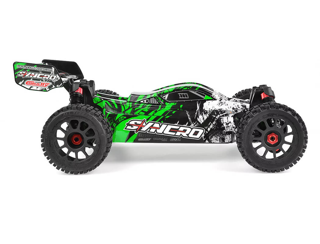 CORALLY SYNCRO-2 1/8 BRUSHLESS 3-4S 2WD BASHER BUGGY RTR - GREEN C-00289-G