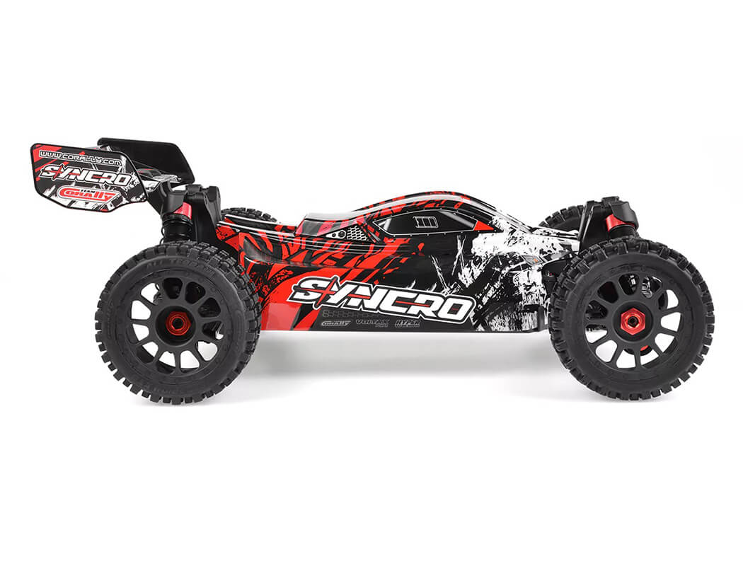 CORALLY SYNCRO-2 1/8 BRUSHLESS 3-4S 2WD BASHER BUGGY RTR - RED C-00289-R
