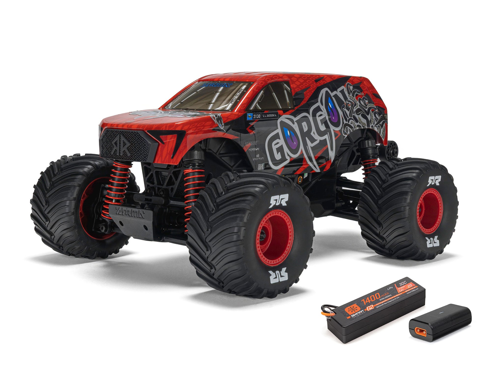 Arrma 1/16 GORGON GROM 4X4 RTR Monster Truck - Red