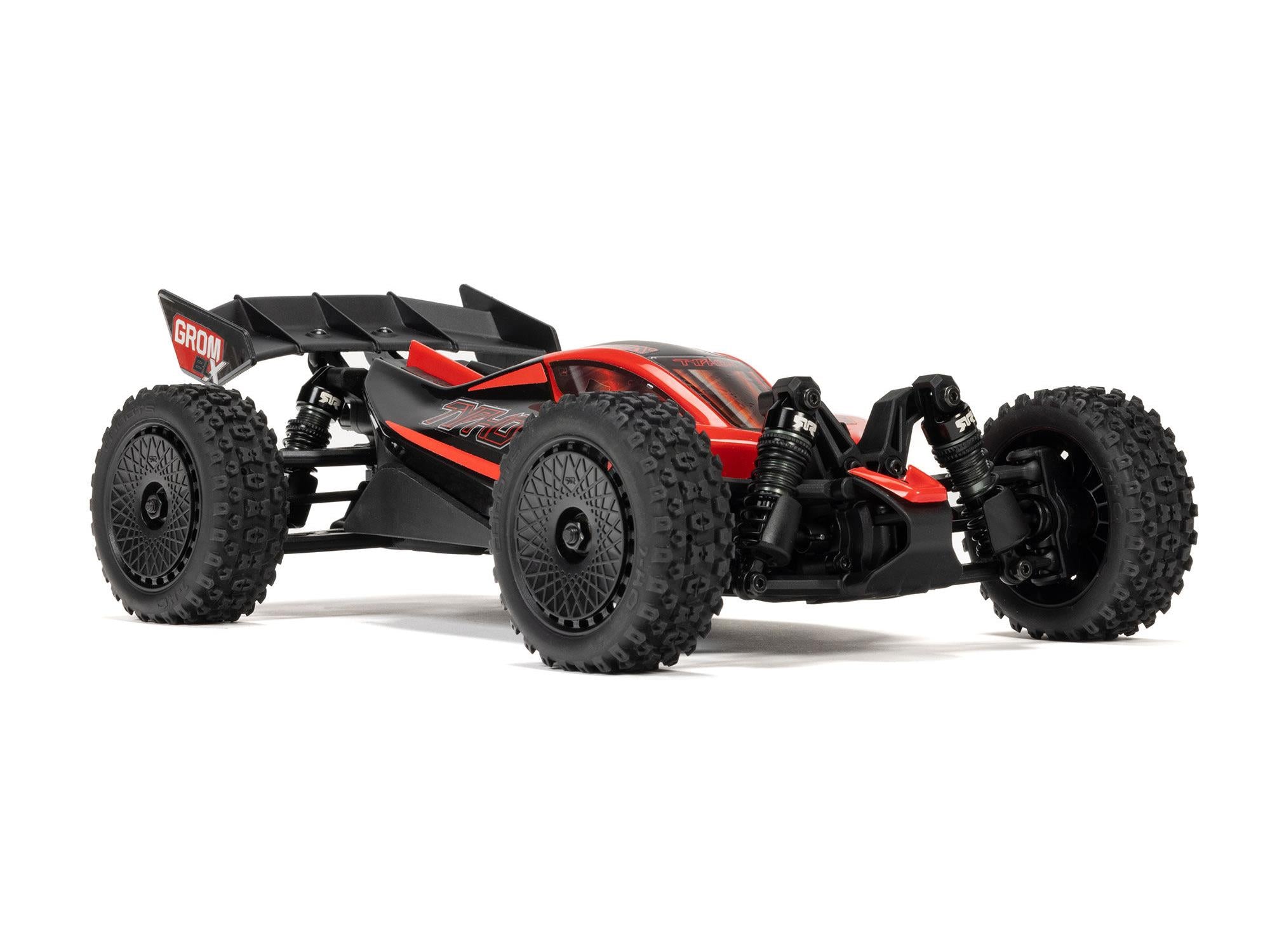 1/18 Typhon Grom 223S Blx 4X4 With Batt/Charger Red C-ARA2306ST1 2