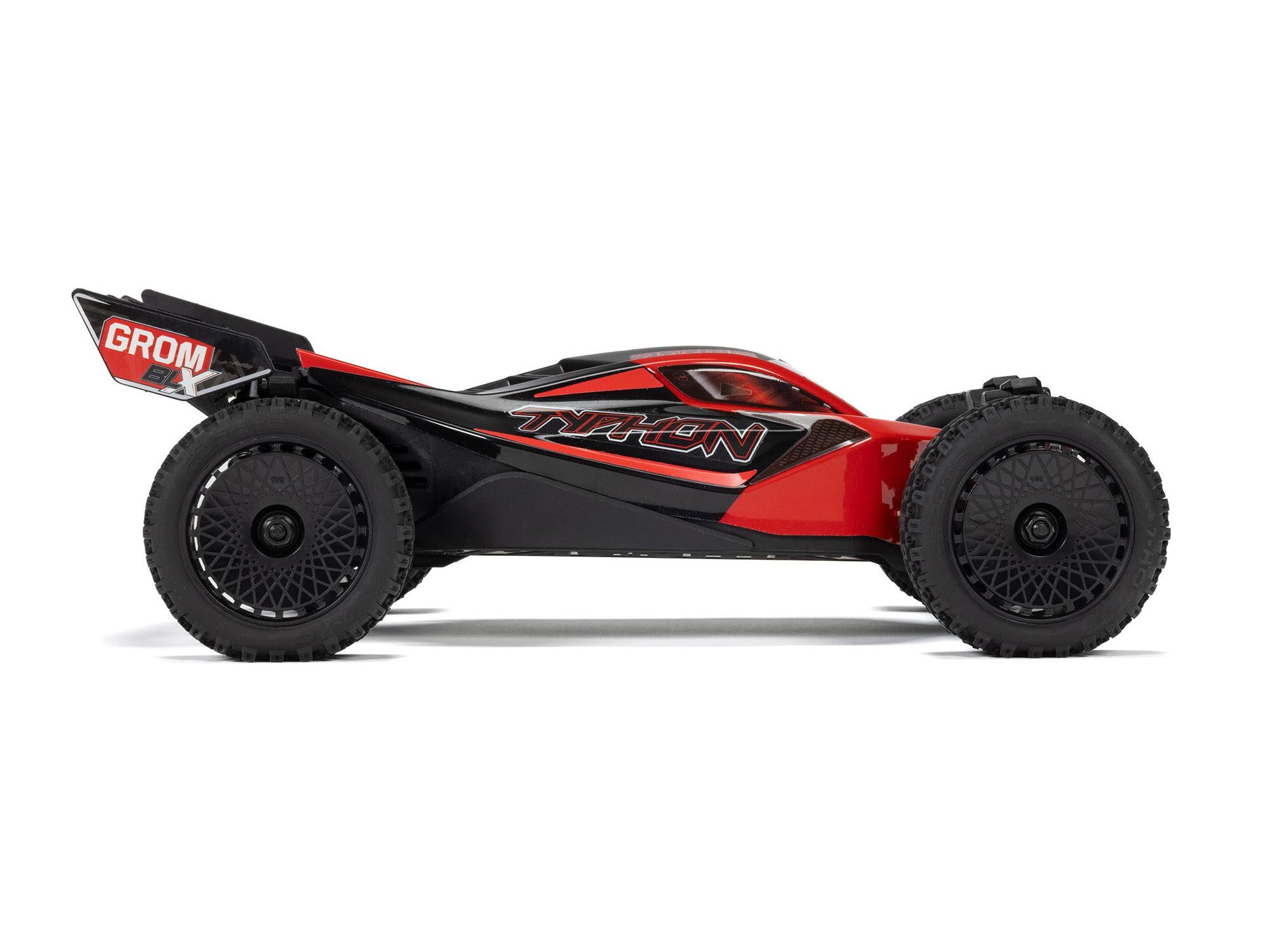 1/18 Typhon Grom 223S Blx 4X4 With Batt/Charger Red C-ARA2306ST1 5