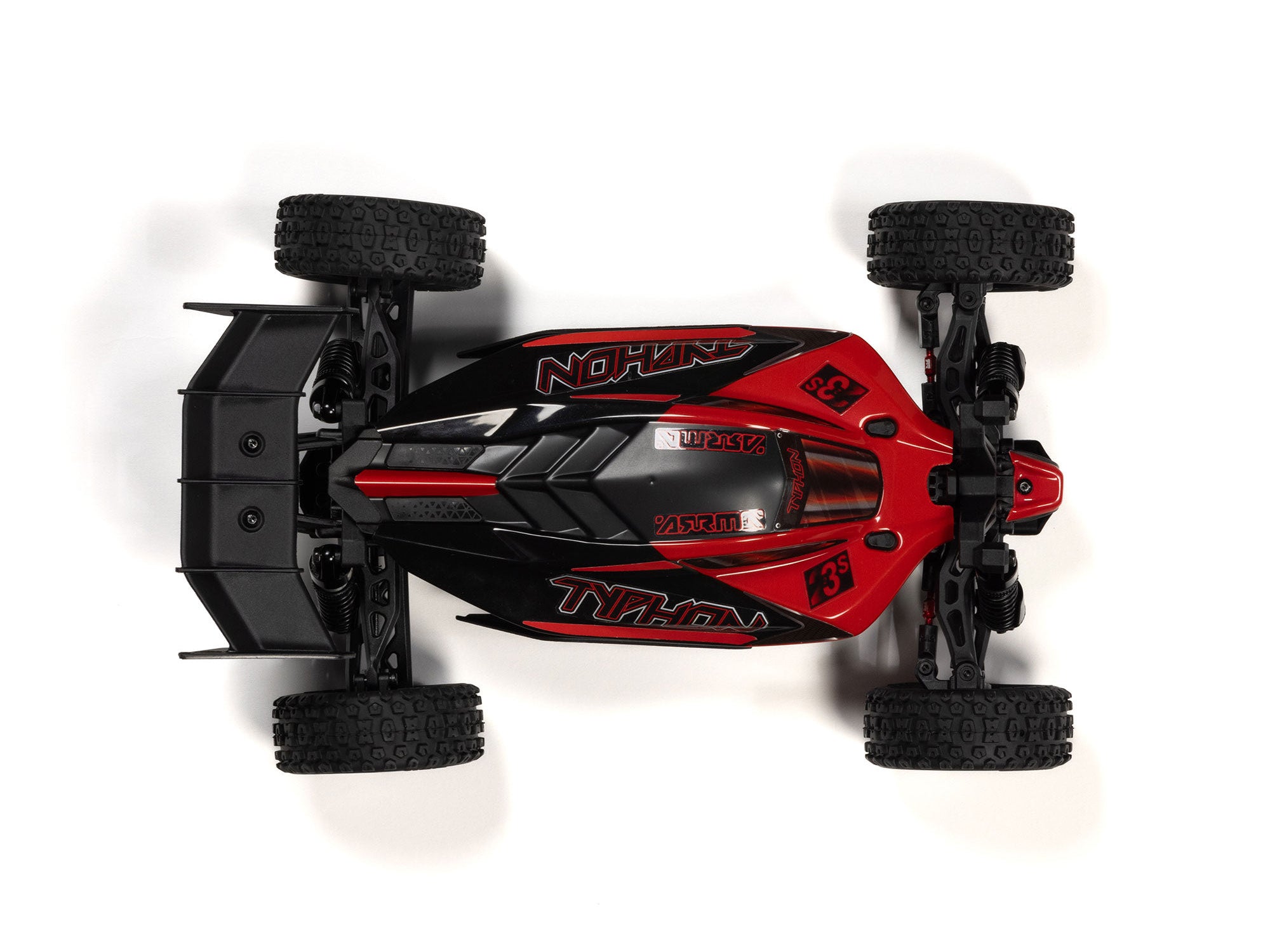 1/18 Typhon Grom 223S Blx 4X4 With Batt/Charger Red C-ARA2306ST1 6
