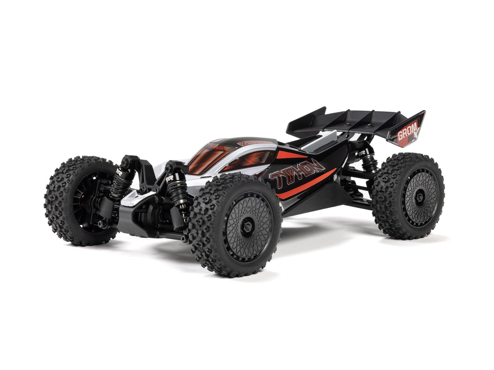 Arrma 1/18 Typhon Grom 223S Blx 4X4 Buggy (No Batt/Charg) Silver C-ARA2306T1 1