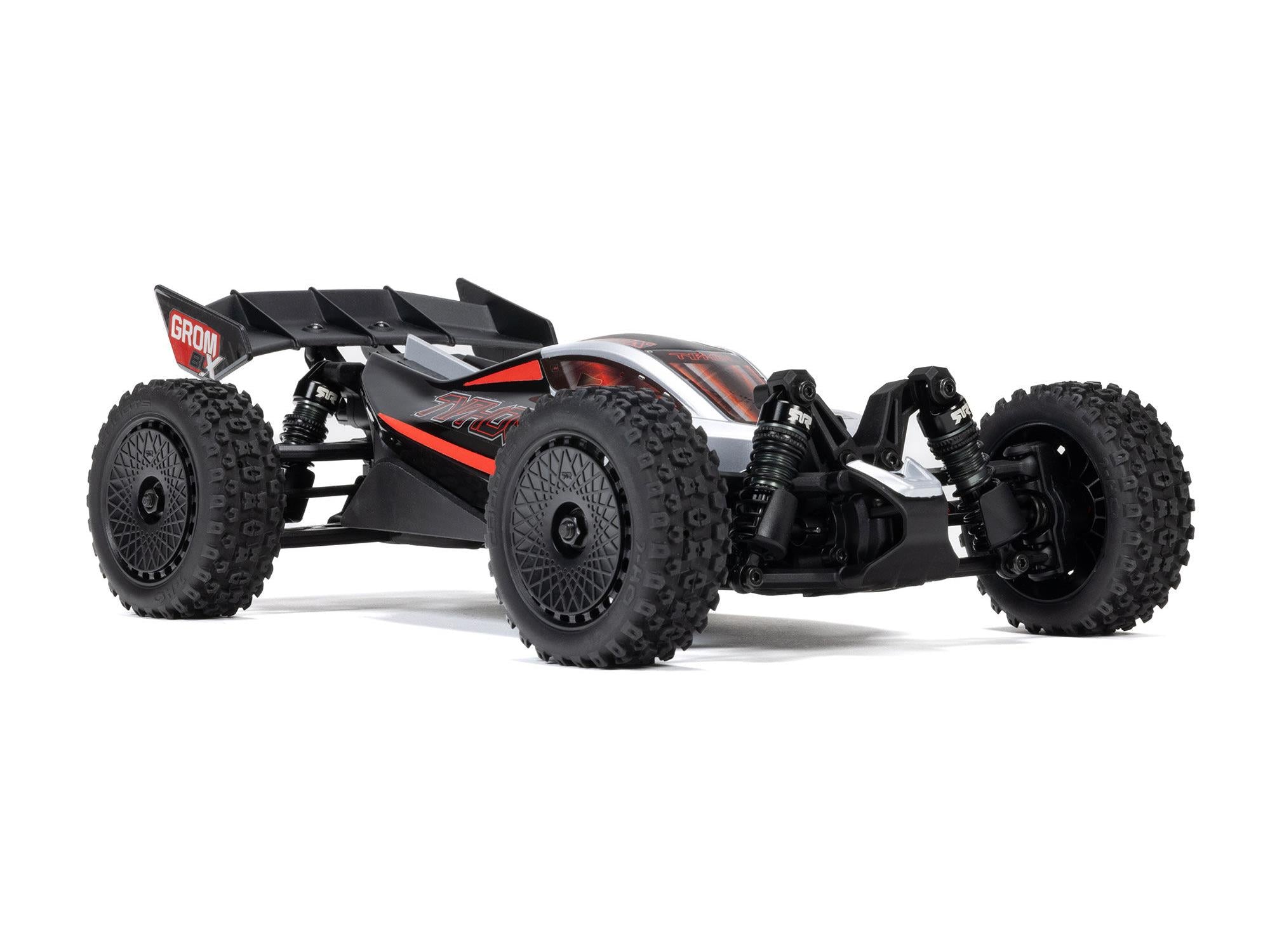 Arrma 1/18 Typhon Grom 223S Blx 4X4 Buggy (No Batt/Charg) Silver C-ARA2306T1 2