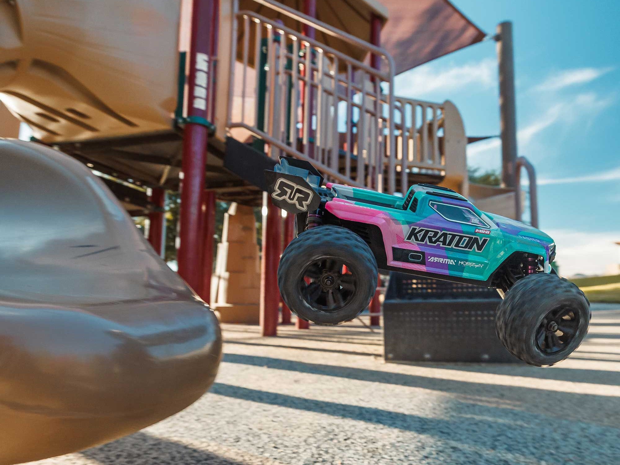 Arrma 1/16 Mini Kraton 3S Dsc 4X4 Rtr With Batt/Charg, Teal/Pink C-ARA2508ST2