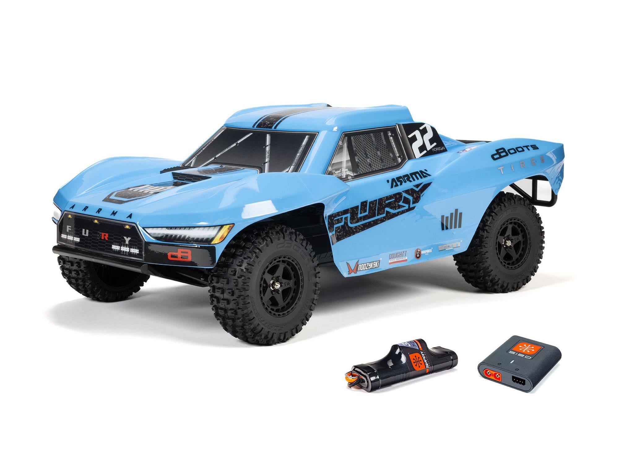 Arrma Fury 2WD (No Battery/Charger) Green C-ARA3221T1