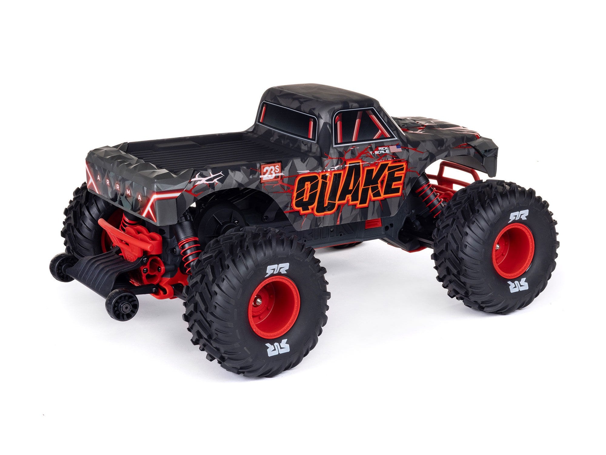 Arrma 1/10 QUAKE 223S DSC 2WD RTR Brushless Monster Truck - Red