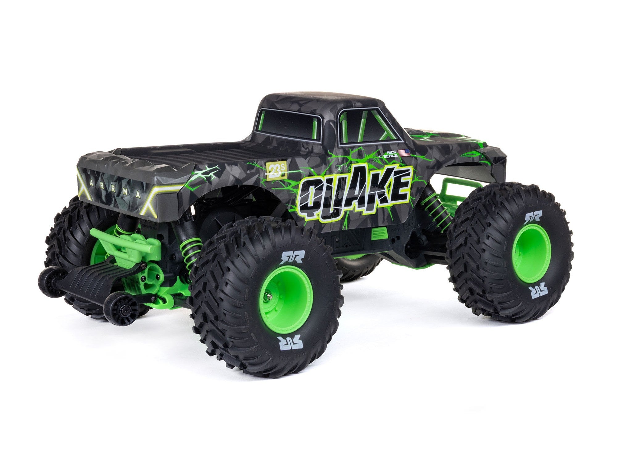 Arrma 1/10 QUAKE 223S DSC 2WD RTR Brushless Monster Truck - Green