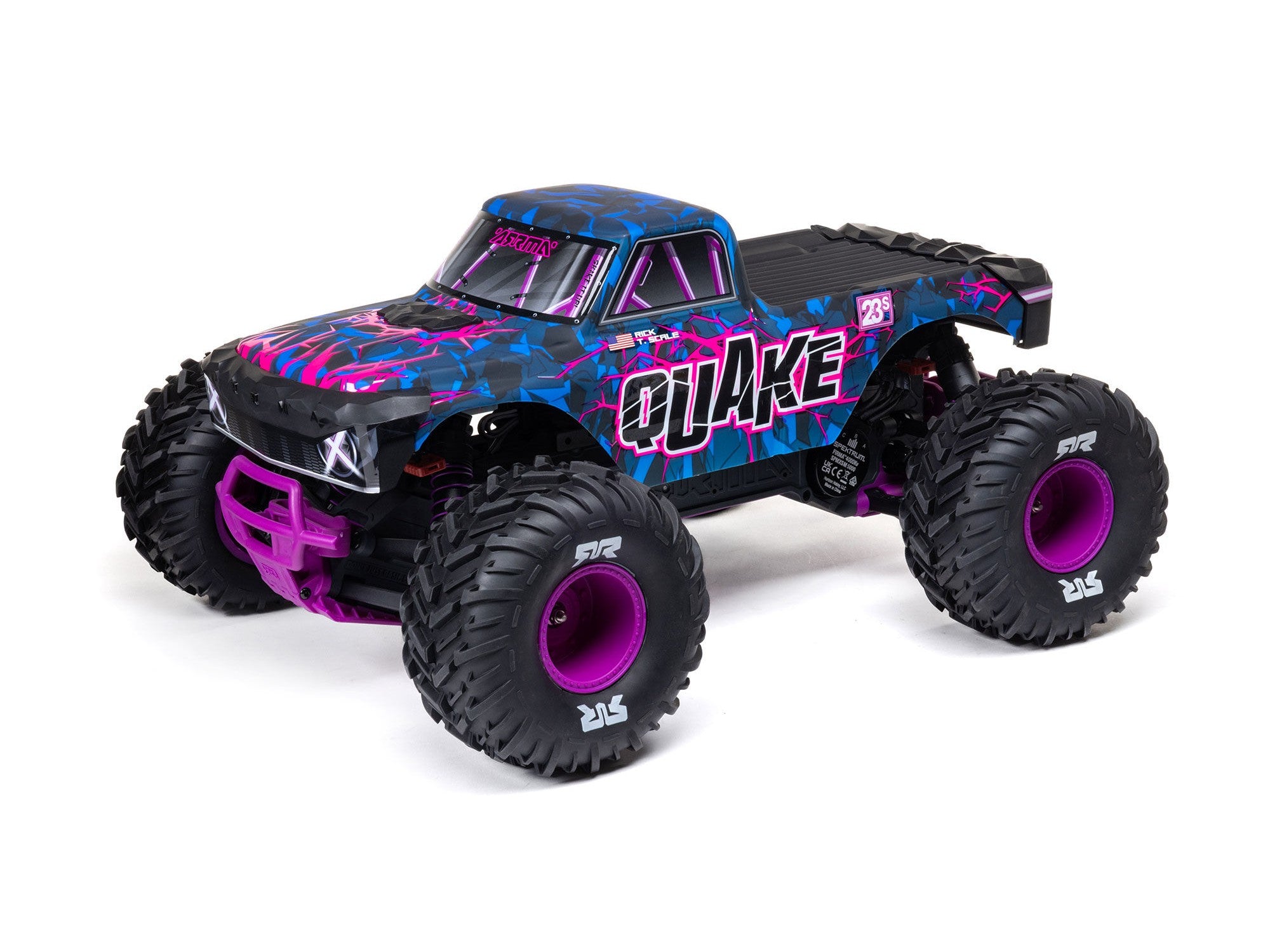 Arrma 1/10 QUAKE 223S DSC 2WD RTR Brushless Monster Truck - Purple