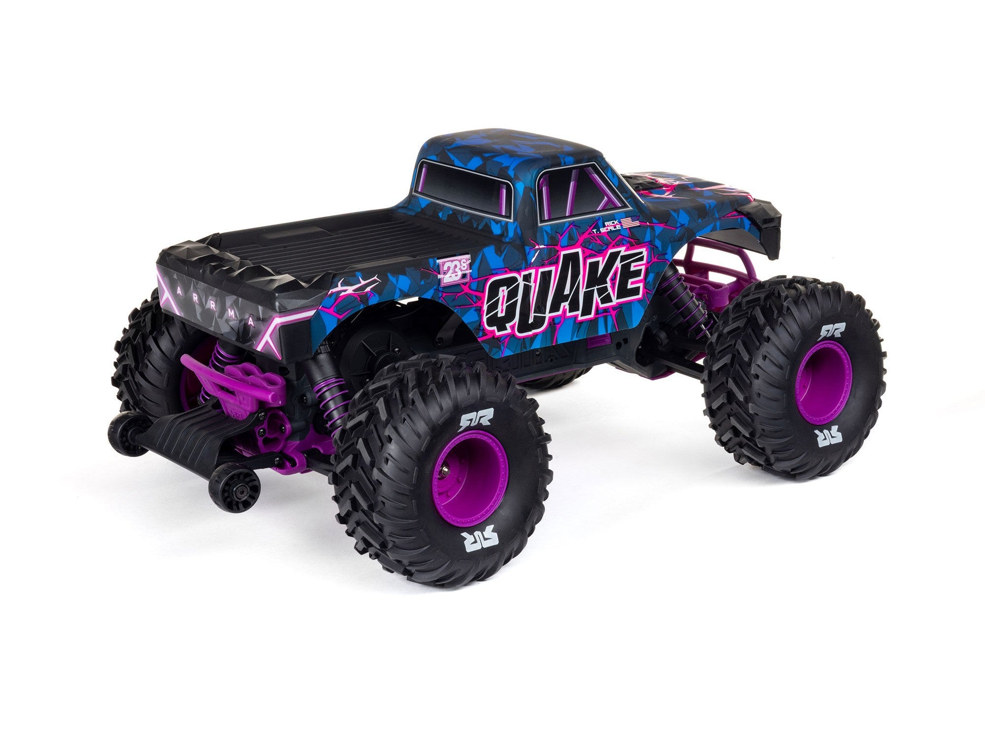 Arrma 1/10 QUAKE 223S DSC 2WD RTR Brushless Monster Truck - Purple