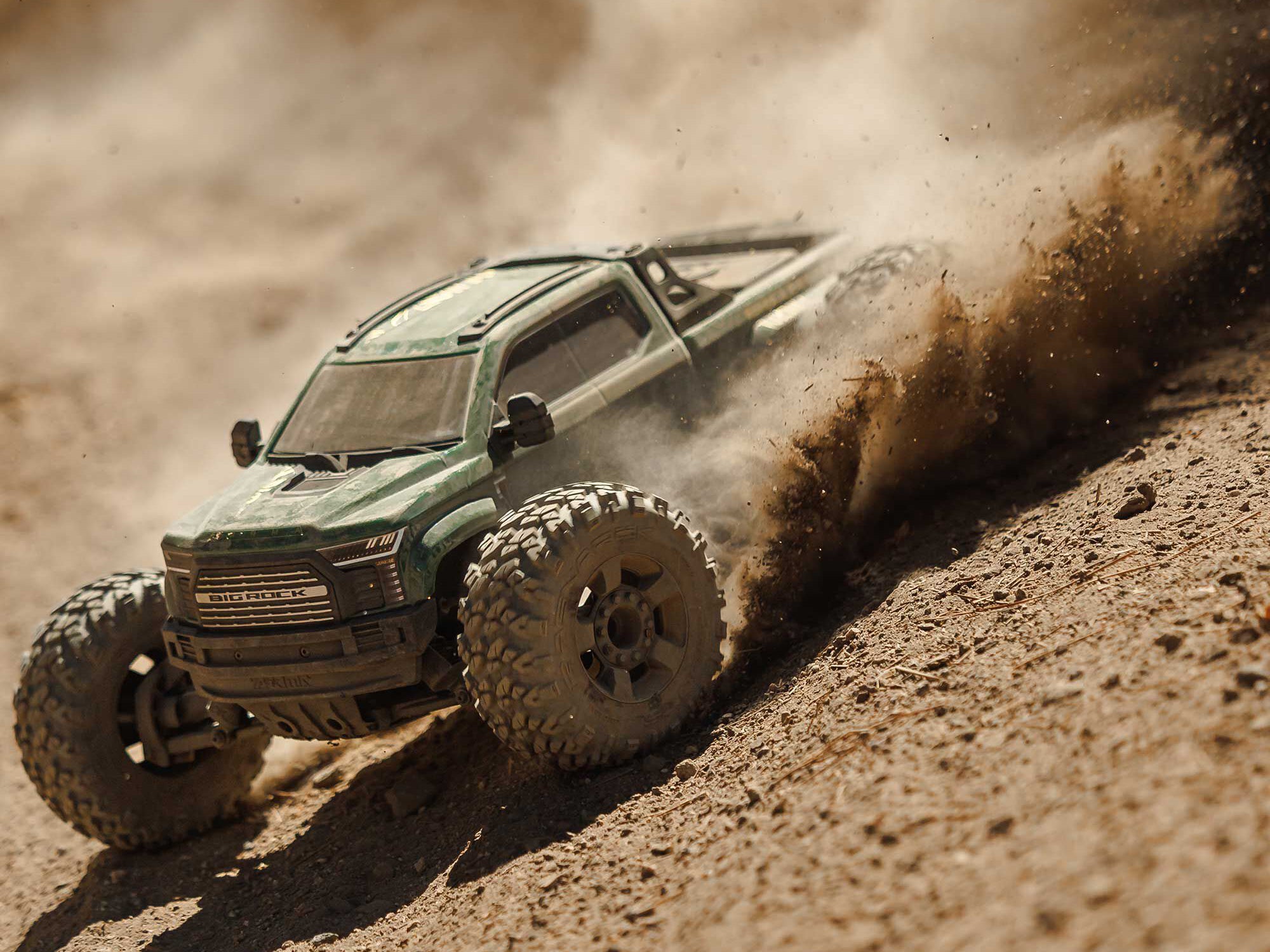 Arrma 1/10 BIG ROCK 223S DSC 4X4 RTR Monster Truck - Dark Green