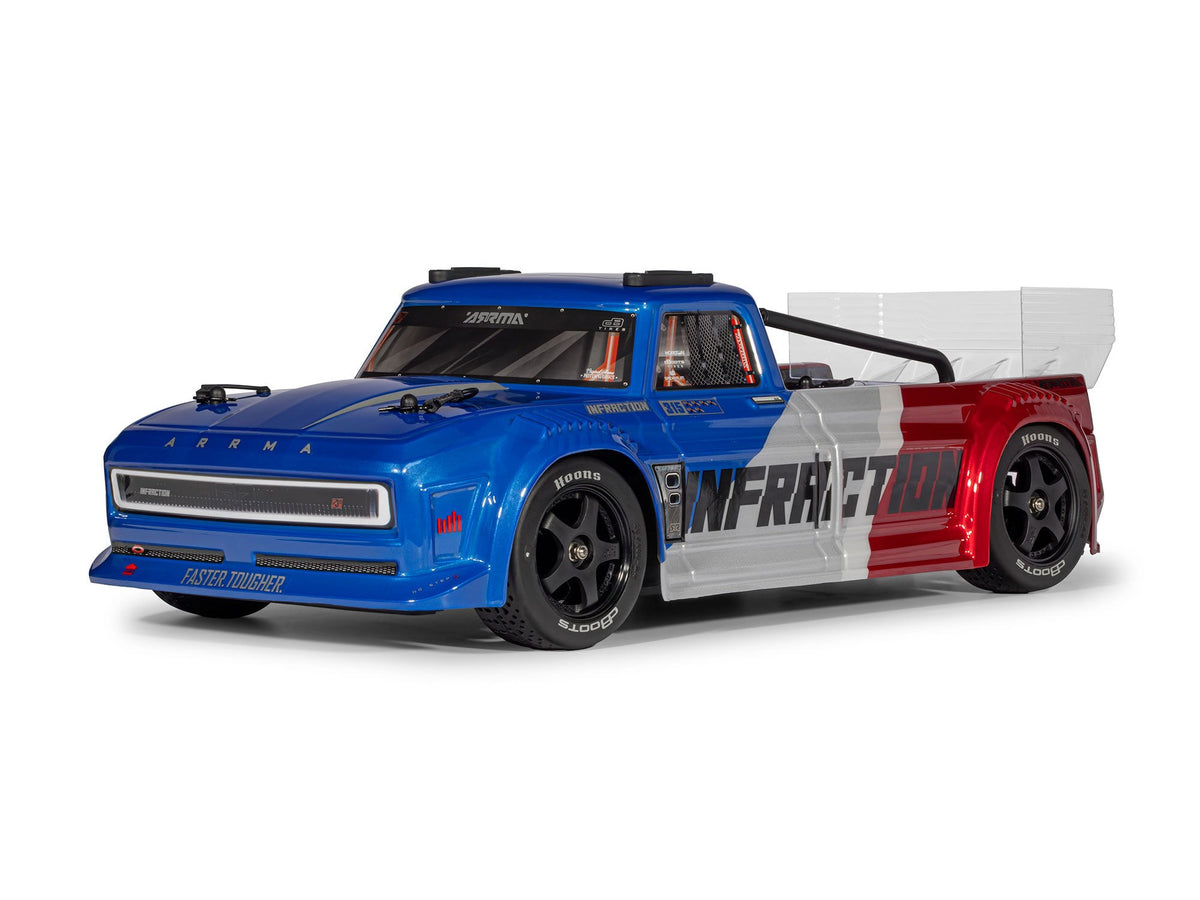 1/8 INFRACTION 223S DSC 4X4 RTR Street Bash, Blue/Red