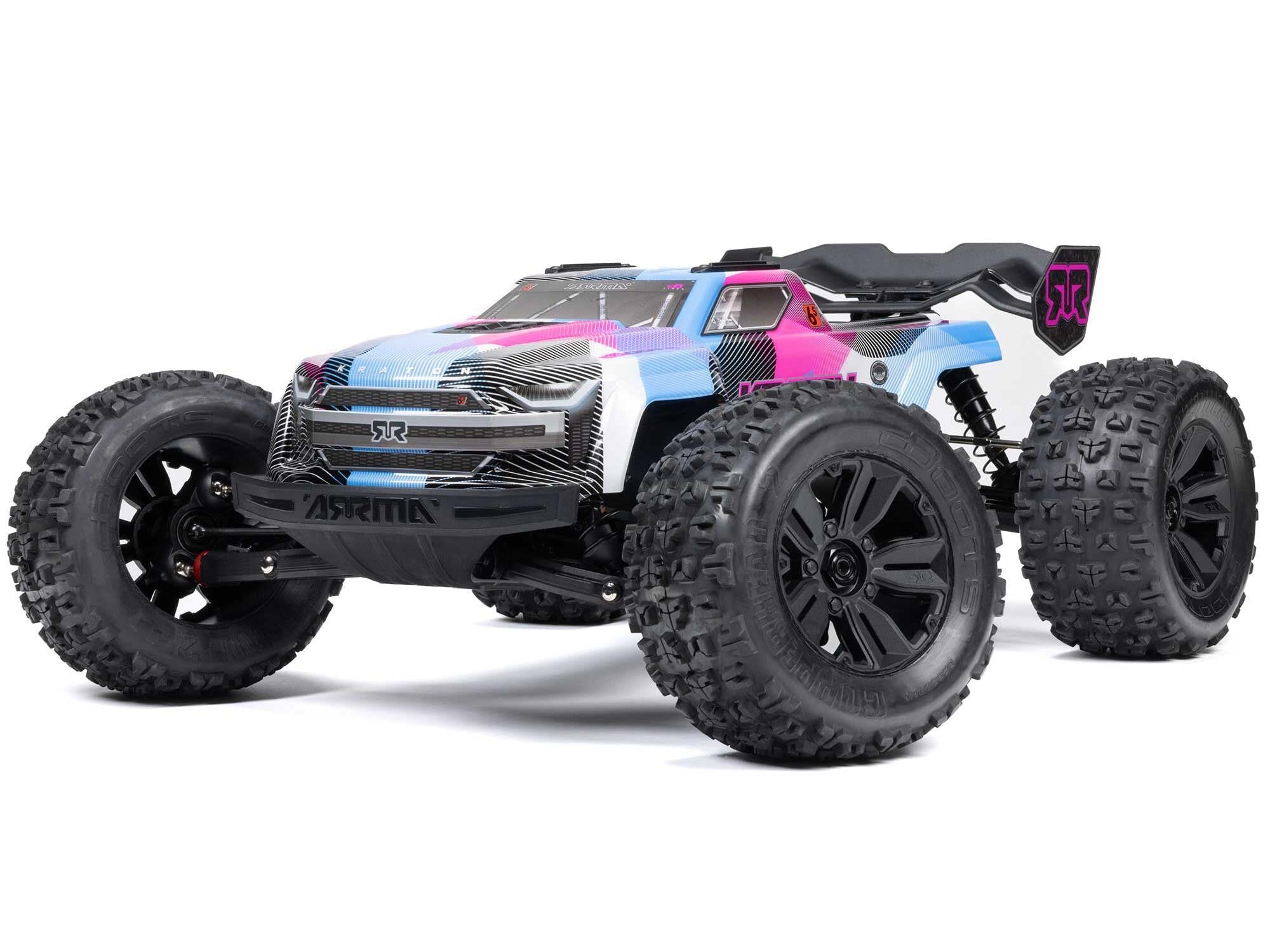 Arrma 1/8 KRATON 6S V6 4X4 BLX Speed Monster Truck RTR Pink 1