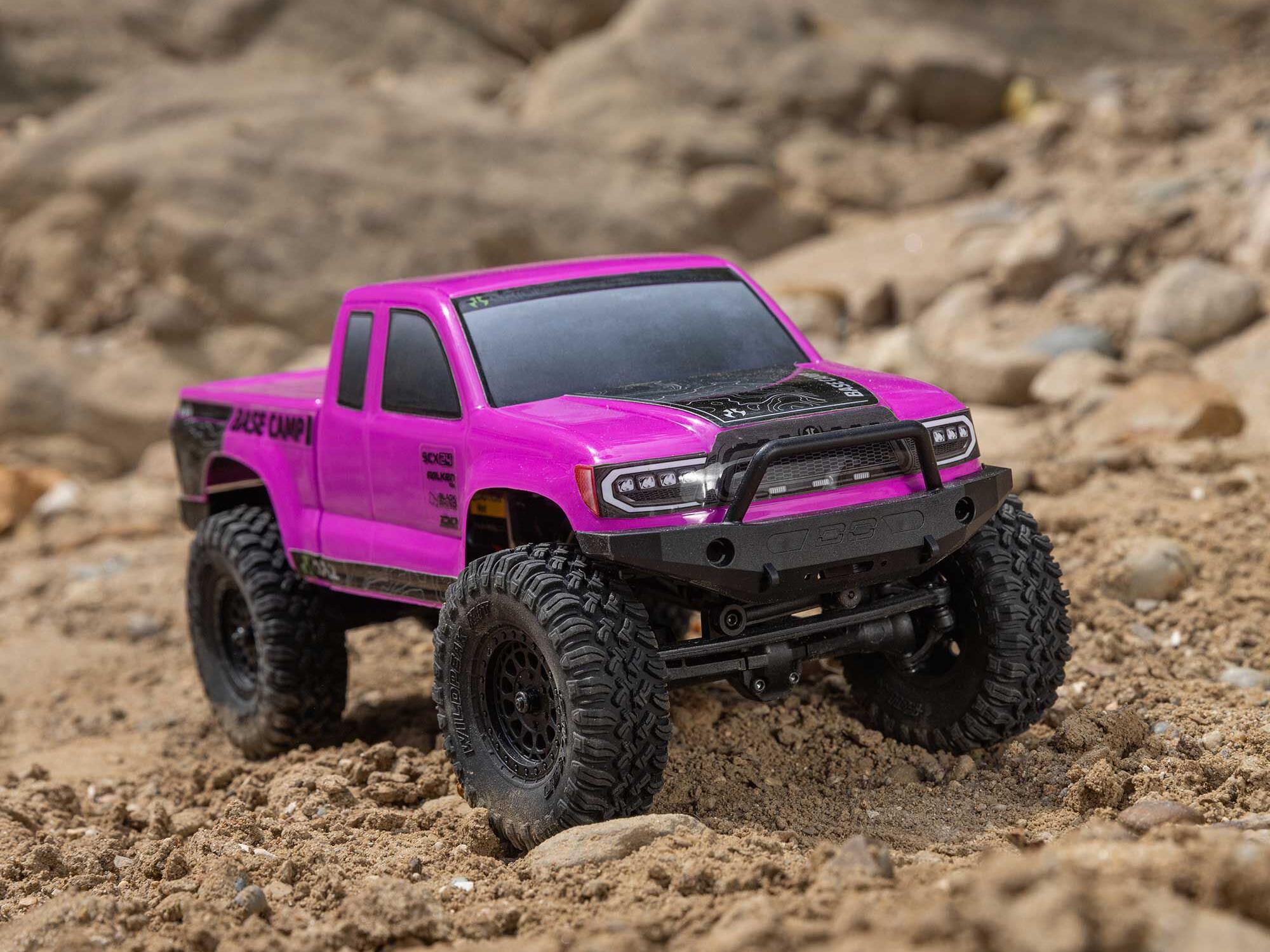 Axial 1/24 SCX24 Base Camp 4WD Rock Crawler RTR Pink - C-AXI-1219T3