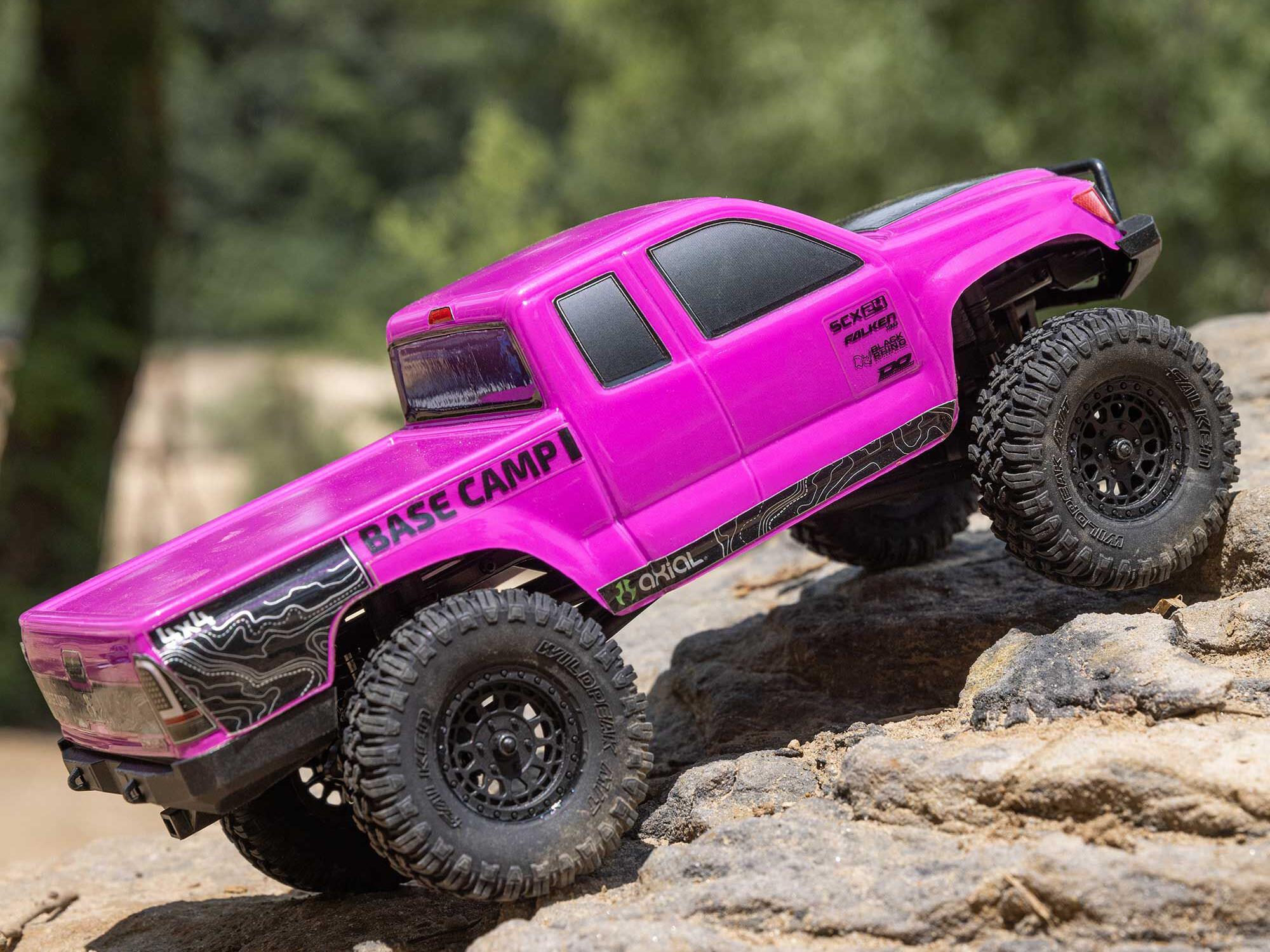 Axial 1/24 SCX24 Base Camp 4WD Rock Crawler RTR Pink - C-AXI-1219T3