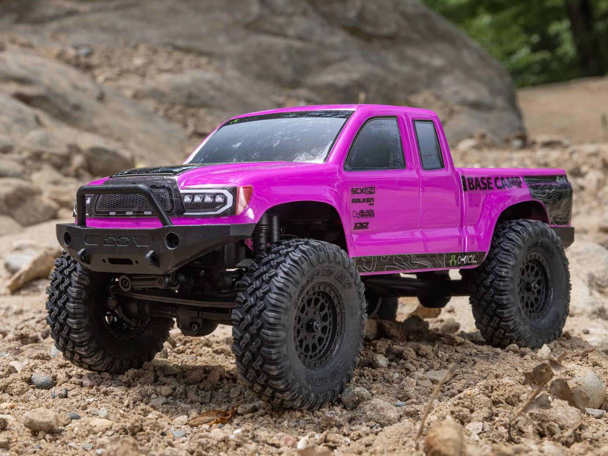 Axial 1/24 SCX24 Base Camp 4WD Rock Crawler RTR Pink - C-AXI-1219T3