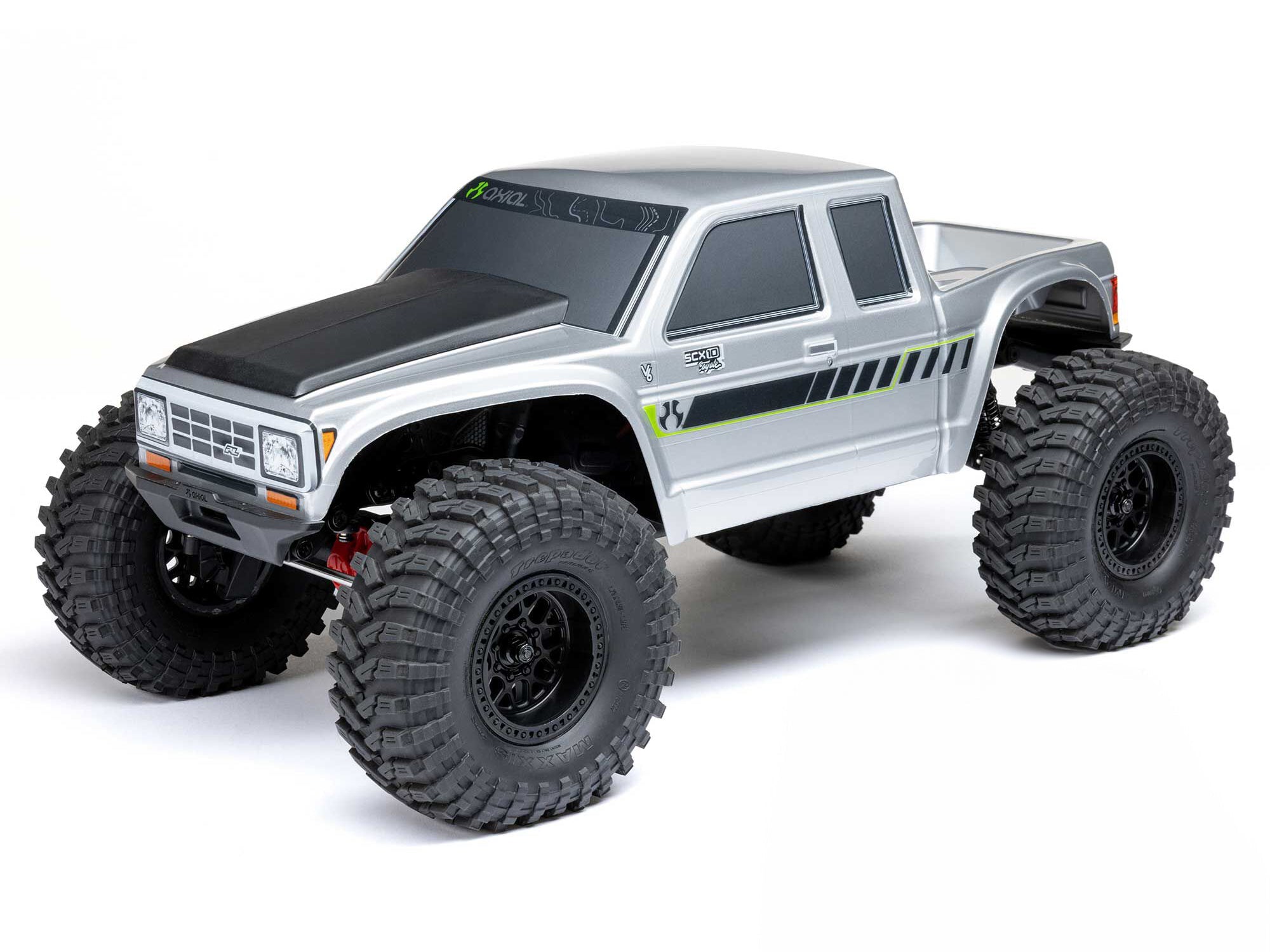 Axial 1/10 SCX10 III Coyote 4X4 RTR Brushed Rock Crawler, Silver Axial