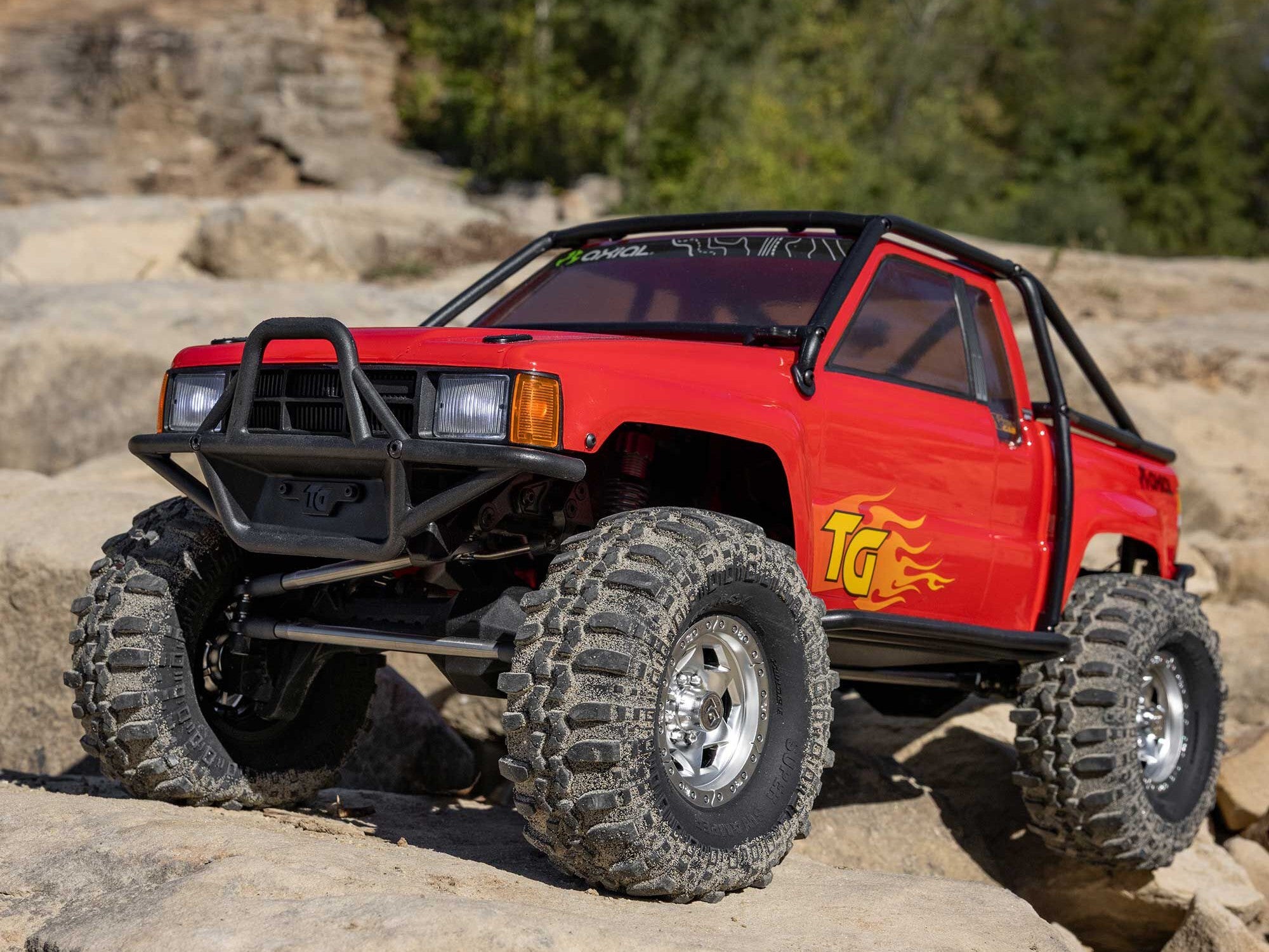 Axial 1/10 Scx10 Iii 1987 Toyota Sr5 4X4 Rtr Rock Crawler, Red C-AXI-2062T2