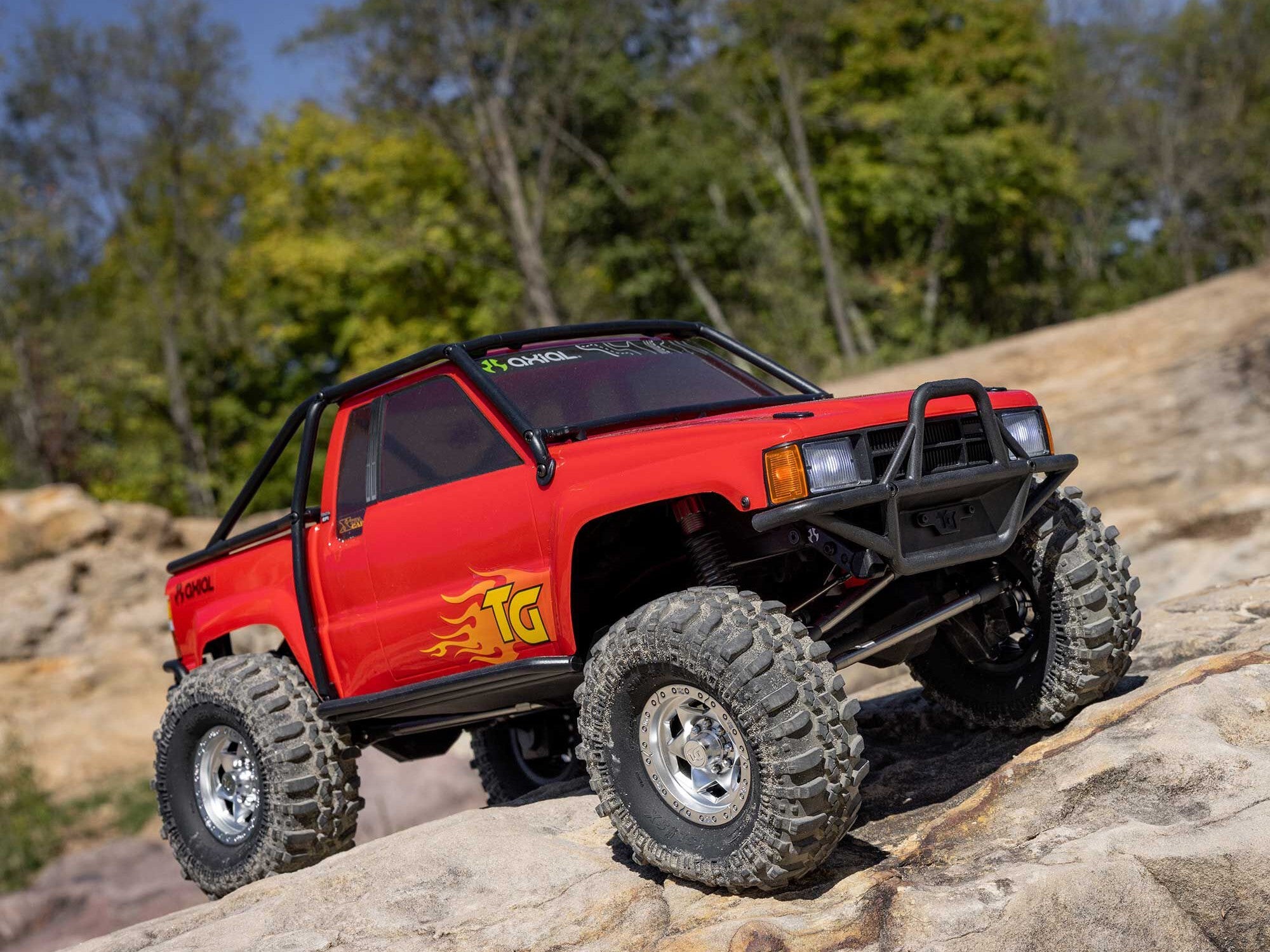 Axial 1/10 Scx10 Iii 1987 Toyota Sr5 4X4 Rtr Rock Crawler, Red C-AXI-2062T2
