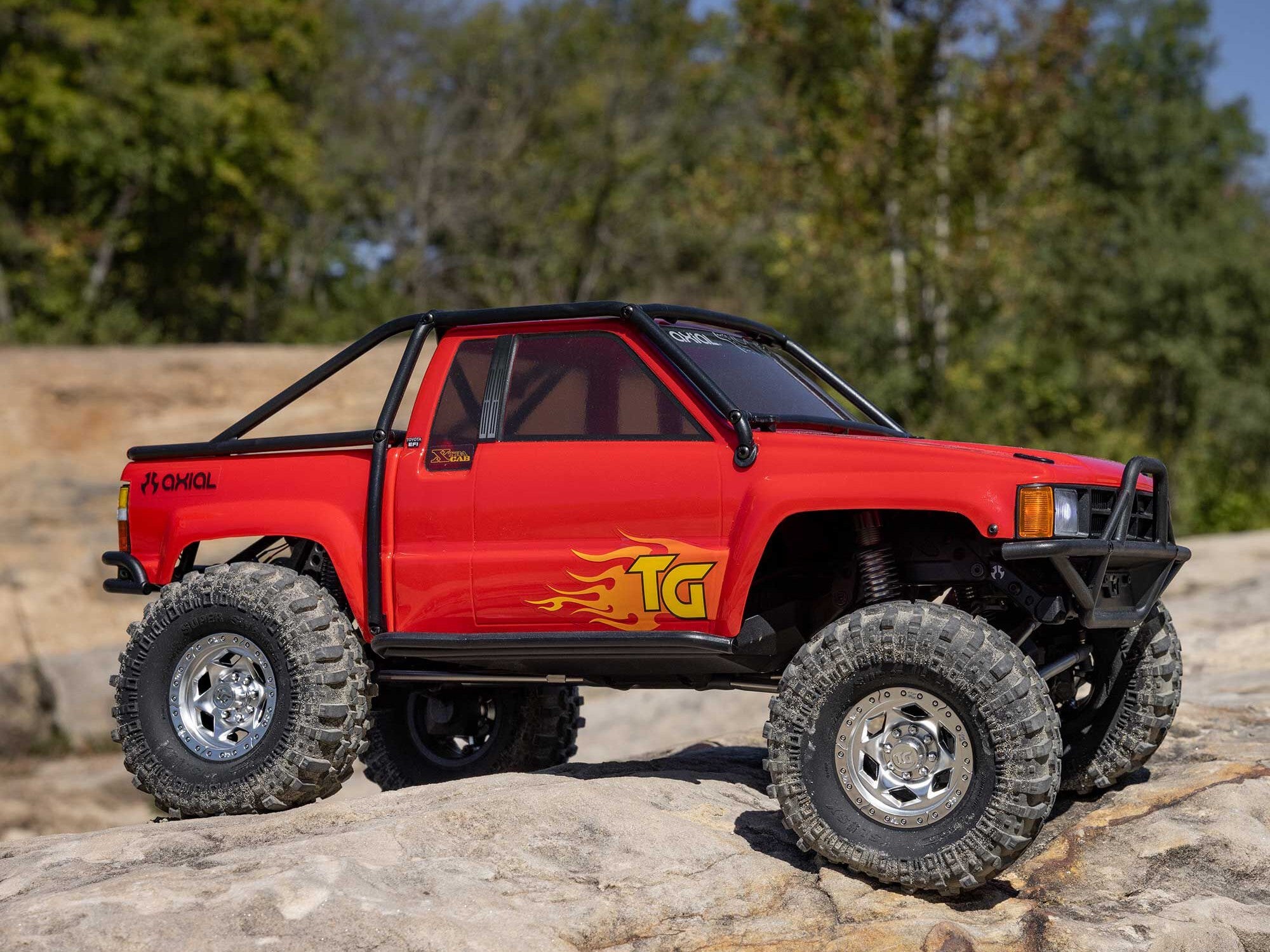 Axial 1/10 Scx10 Iii 1987 Toyota Sr5 4X4 Rtr Rock Crawler, Red C-AXI-2062T2