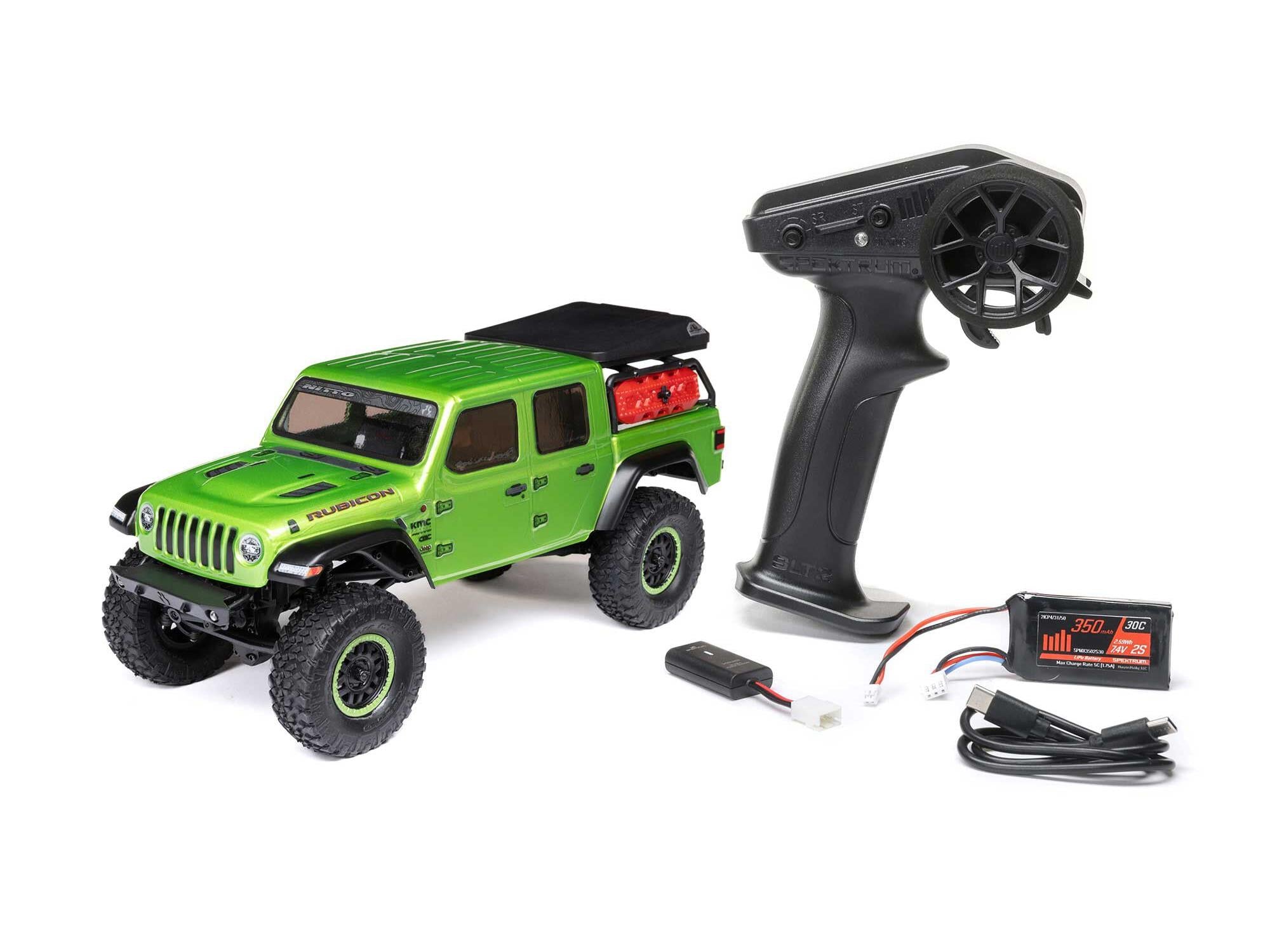 SCX24 Jeep Gladiator 4WD Rock Crawler RTR, Green