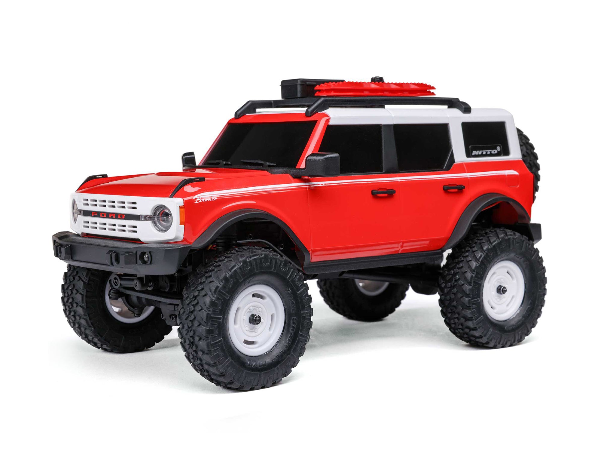 1/24 SCX24 Ford Bronco 4X4 RTR (inc Battery & Charger) Red 1
