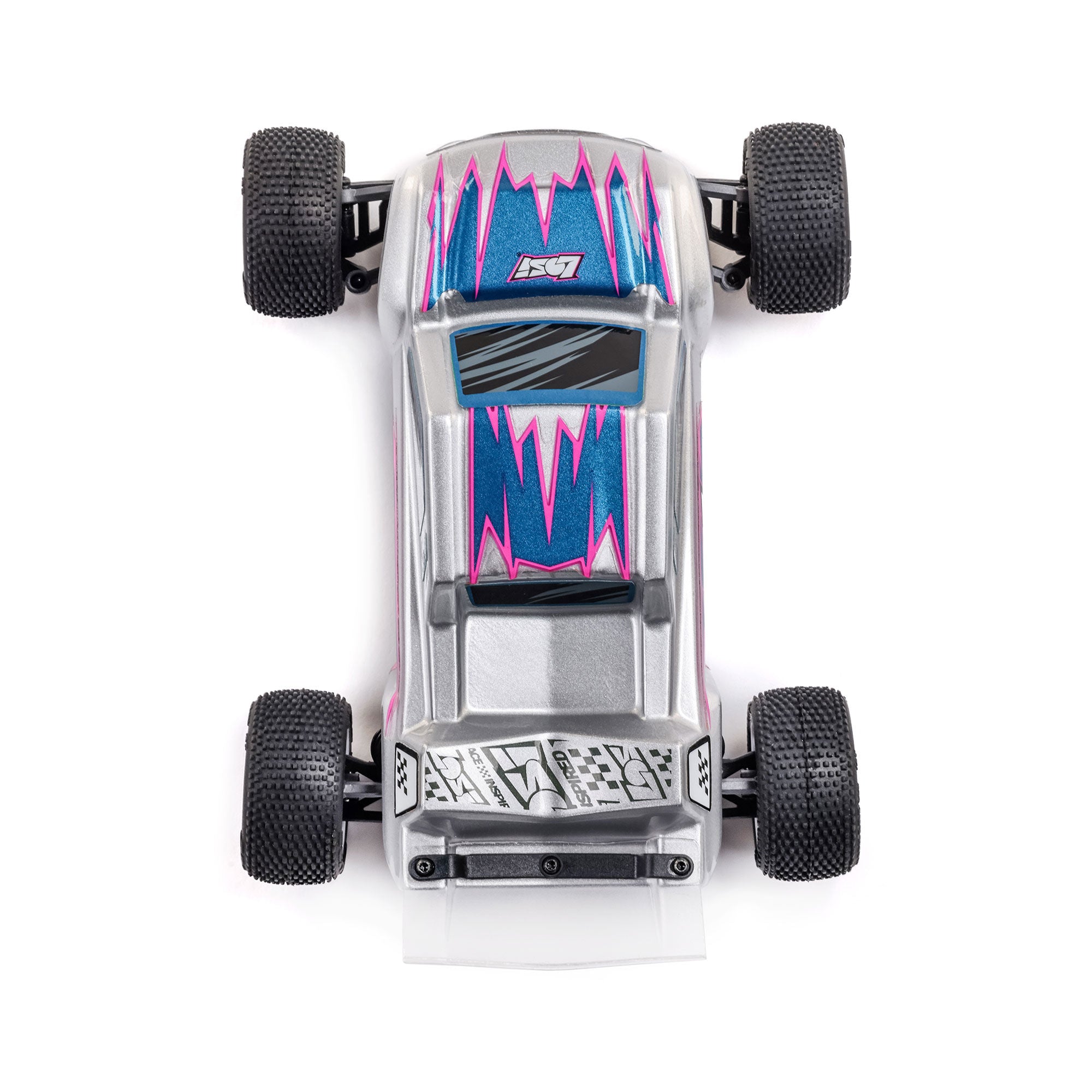 Losi 1/28 Micro-T 2WD Stadium Truck RTR Silver A C-LOS-1392T2