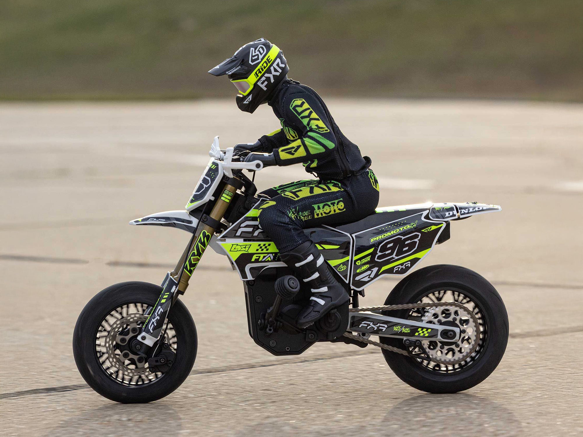 Losi 1/4 Promoto-SM FXR Supermoto Motorcycle RTR BasicC-LOS-2272 NEW