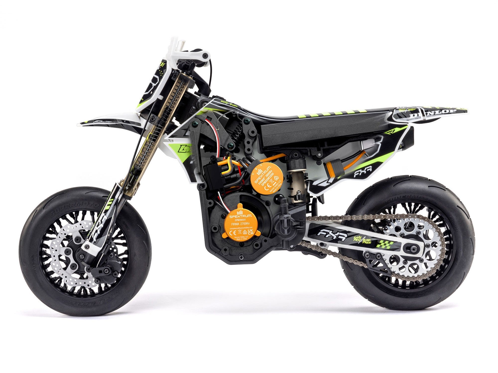 1/4 Promoto-SM FXR Supermoto Motorcycle RTR (Inc. Battery & Charger) C-LOS-2310