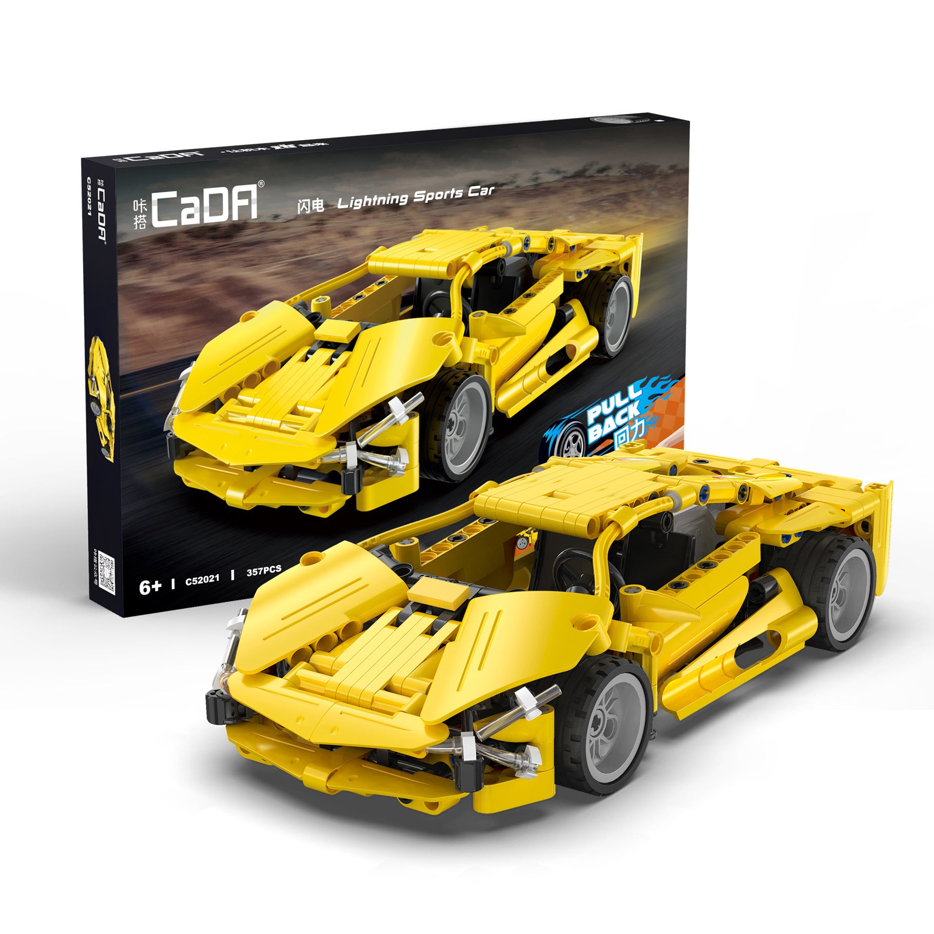 CaDA 1:18 Pull back racing car C52021W