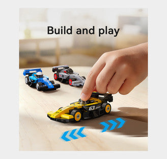CaDA Mini Blue Circuit Racing Car - 70 Pcs C55106W