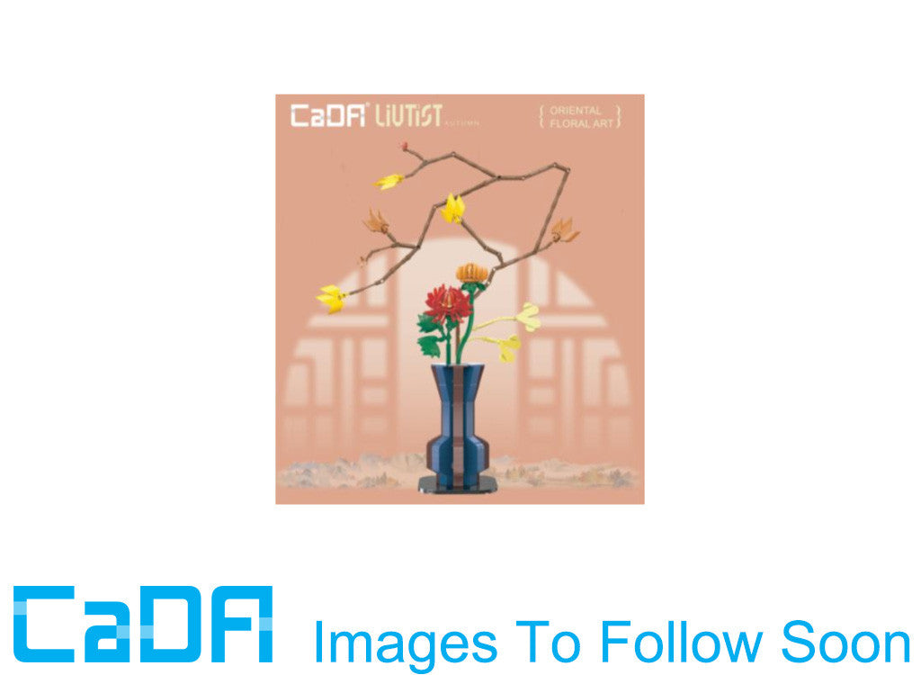 CaDA Oriental Floral Art Autumn set packaging featuring flower arrangement, vibrant colors, and autumn theme.