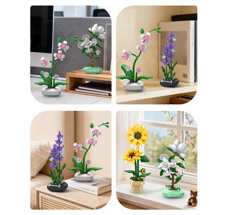 CaDa Sunflower Building Block Planter - 187 Pcs C59030W