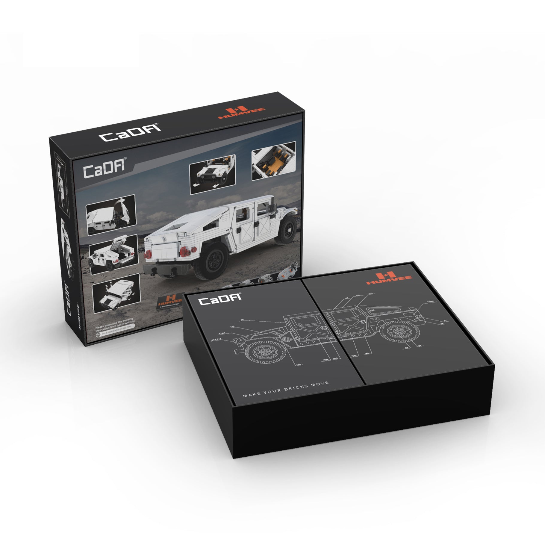 CaDA 1:12 Humvee off- load truck C61027W