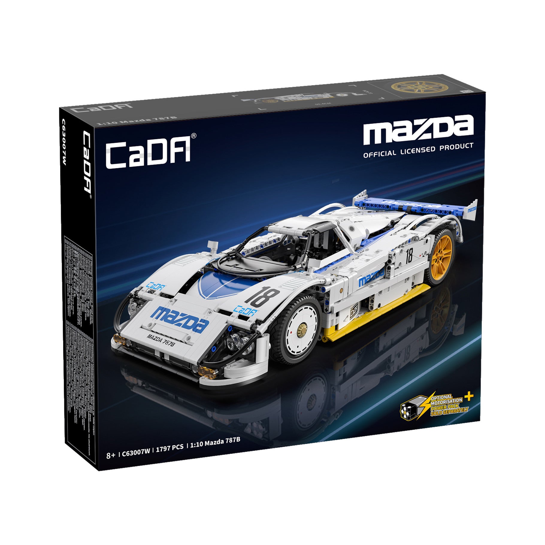 CaDa 1:10 Mazda 787B Race Car C63007W