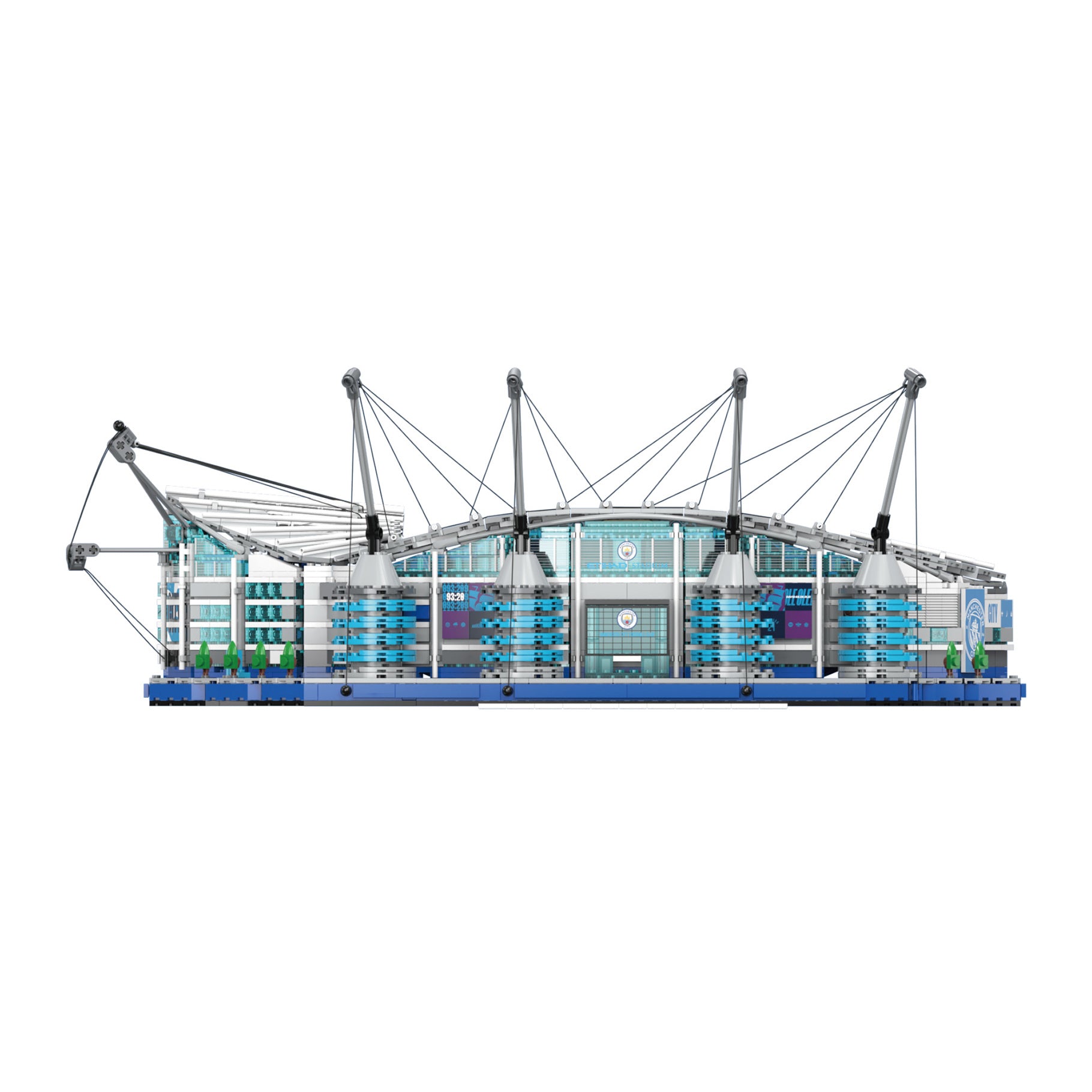 Model of a stadium with a modern design on a white background