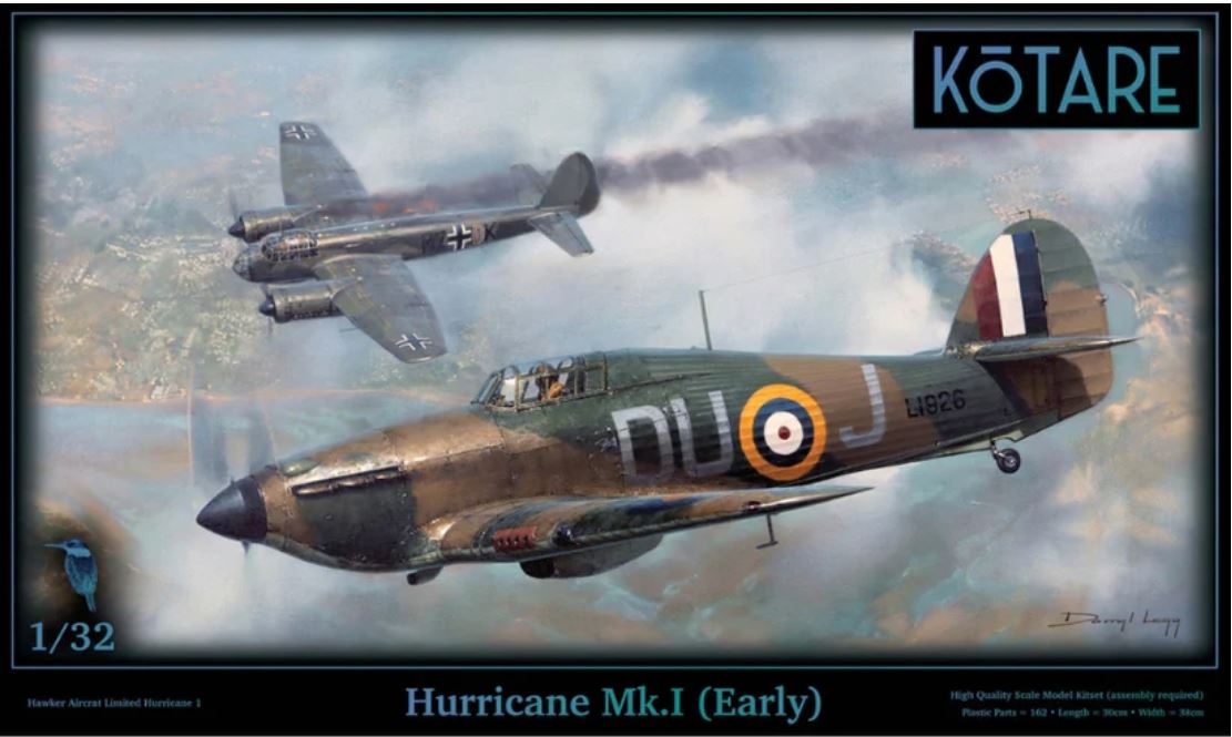 Kotare Hawker Hurricane Mk.I (Early) estimated release 3rd quarter 2026 (K32015)