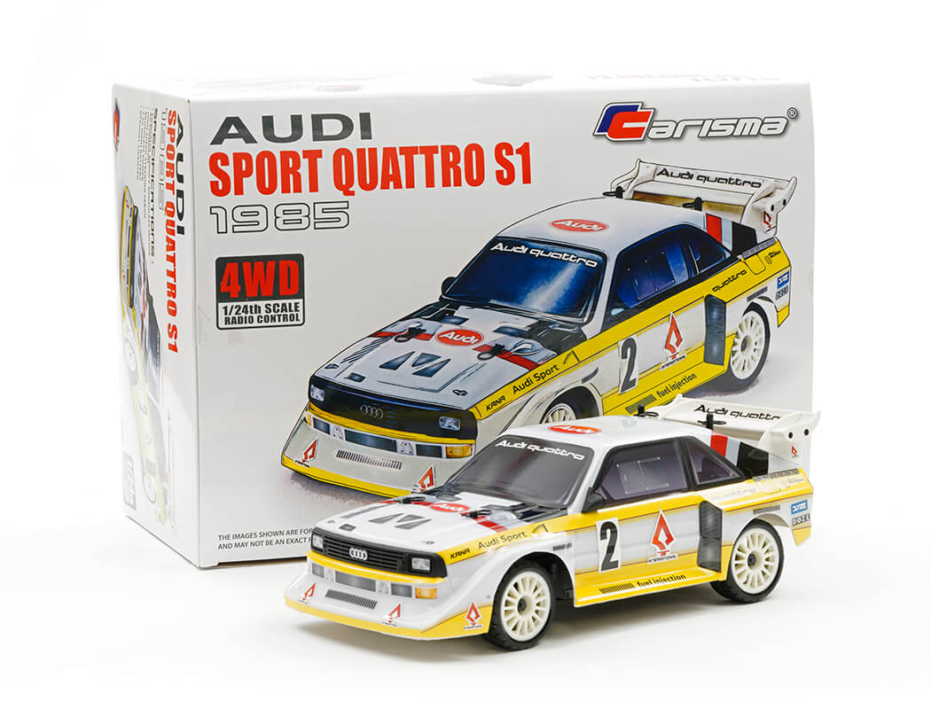 CARISMA GT24 AUDI SPORT QUATTRO S1 1985 1/24 MICRO RTR CA88468