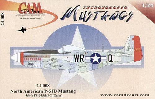 North-American P-51D Mustang (1) 463259 WR-Q 354FS D.V.Galer 'Cherraine'