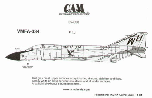 McDonnell F-4J Phantom 155737 WU/8 VMFA-334 Falcons